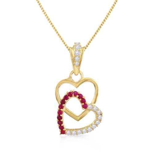 Image of Malabar Gold & Diamonds Heart Pendant for Women 22k Gold | 22 kt (916) BIS Hallmark Gold Pendant for Birthday, Wedding, Anniversary & Valentine's Day Gift
