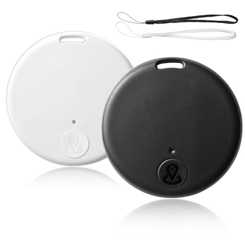 2 Pack GPS Localizador de Llaves Bluetooth 5.2, Tag Localizador, Rastreador Inteligente, Tag para Niños, Gatos, Perros, Maletas y Carteras, Compatible con Android e iOS, Alarma Sonora
