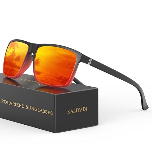 Image of KALIYADI Sunglasses for Mens Polarized-Sunglasses: Men Sun Glasses with UV400 Protection for Driving Fishing Golf
