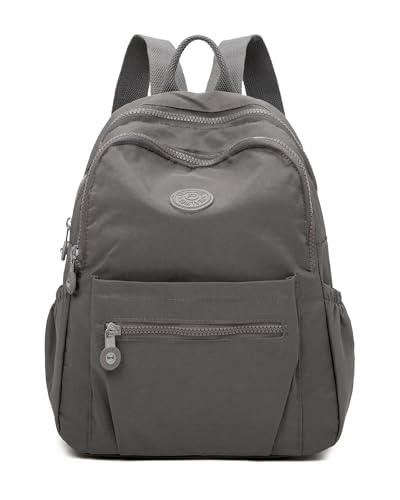 Image of Pealwel Mini Backpack Purse for Women,Small Nylon backpacks for Ladies Backpacks Women Anti Theft Travel Bag (Grey)