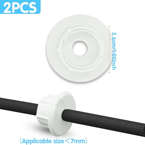 2Pcs Wall Bushing for Starlink Dishy Ethernet Cable Cable Wall Through Adapter, Feed-Through Cable Through Wall Plate - Image 2