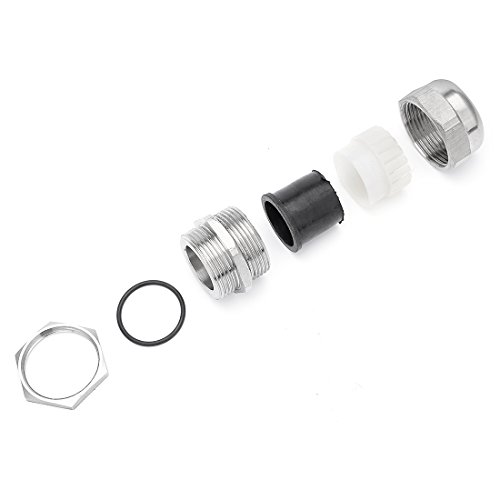 Aexit M28 * 1.5 Metal Conector à prova d'água Prendedor Contraporca Prensa-cabo de enchimento