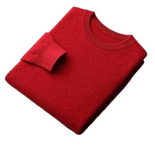 Men's Pullover Sweater Basic O-Neck Long Sleeve Slim Fit Casual Soft Knit Sweaters