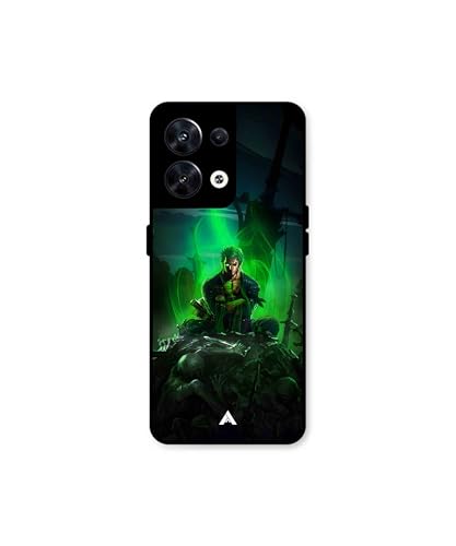 Image of Premium Anime 1 Case for Oppo Reno 10 (Glossy Finish) Soft-Touch Metal TPU Back Cover, Shockproof, Designer, Aesthetic Mobile Phone Case