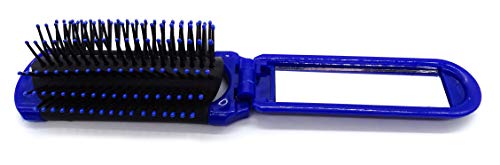 Preisvergleich Produktbild irresistible1 Kompakte Haarbürste mit Spiegel rechteckig in Königsblau