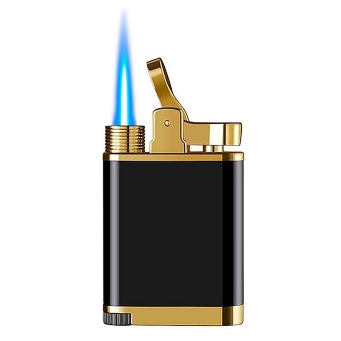 Accendino Antivento A Butano Ricaricabile - Fiamma Blu, Tempestato Di Diamanti, Regalo Per Uomini E Donne - Foto 11