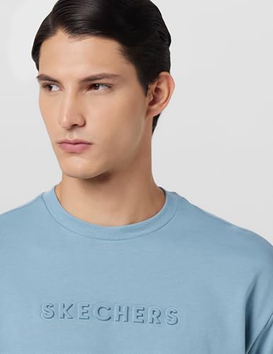 Image of Skechers Embossed Logo T-Shirt (TS0144ID-LGBL XS)