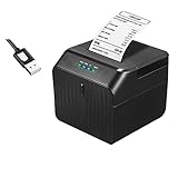 IXMLDAXD Impresora, Lector de códigos QR Plataforma con miniimpresora Recibos 58 mm for supermercados y Tiendas(58mm Printer USB)