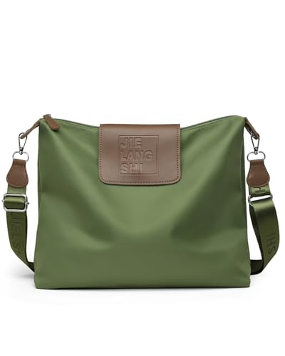 Image of JANKS Large Crossbody Bag for Women Fabric Nylon Casual Commuter Trendy Fashion Hobo Shoulder Ladies Travel Handbag