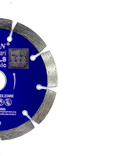 Image of Jon Bhandari Tools 5 inch Premium Segmented Diamond Cutting Blade for Marble, Granite, Tiles & Stones | 125mm Stone Cutter Blade for Angle Grinder | Heavy-Duty Blade for Wet & Dry Cutting (1pc)