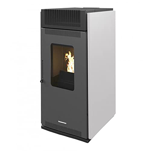 Estufa de pellets de aire Anita 10 kW Blanco Sannover
