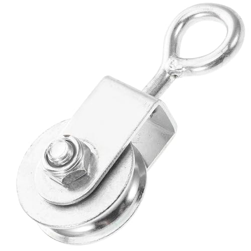 NUOBESTY Blocco Puleggia Singola da 300 Kg con Cuscinetti senza Anello per Funi Metalliche Puleggia Silenziosa e Girevole per Sollevamento Industriale Attrezzature per Cantieri e