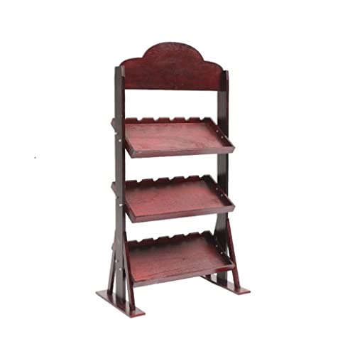 Soporte para botellas de vino de madera sólida 3 niveles