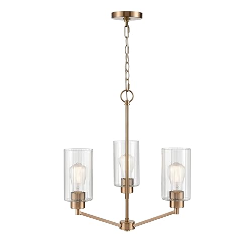 ML Lighting Beverlly 3-Light Chandelier Ceiling Light Modern Gold