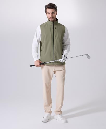Image of Susclude Men's Quick Dry Lightweight Softshell Vest Windproof Sleeveless Jacket for Fishing Work Golf Hiking Casual Travel