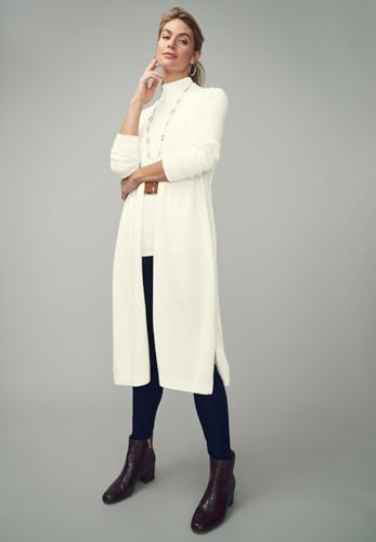 Jessica London Women's Plus Size Fine Gauge Duster Cardigan4