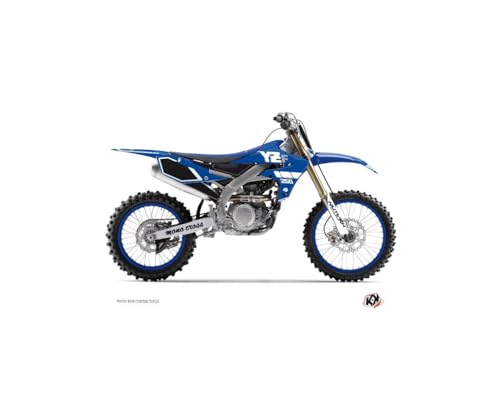Kit déco Yamaha 250 YZF bleu vintage : habillage haute résistance pour motocross