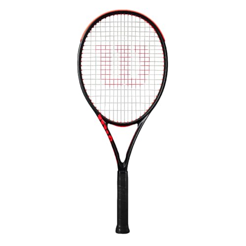 Wilson Raqueta de Tenis Clash Team 103 V3, Tecnología Innovadora SI3D, Superficie de golpeo Optimizado, Componentes Ecológicos, Color: Negro, Talla: 3