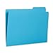 100 Blue Summit Supplies Colored File Folders Letter Size 1/3 Cut Tabs - Pastel File Folders, Colorful File Folders Multicolor, Durable 11pt Paper