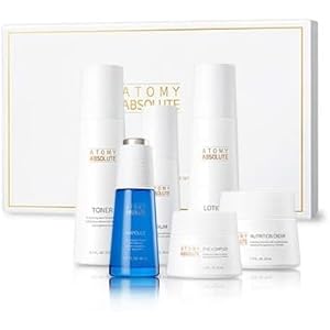 Absolute Skincare Set – Toner, Ampoule, Serum, Lotion, Eye-Complex, Nutrition Cream | Korean Skincare l Moisturizer