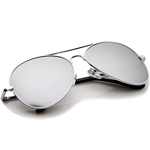zeroUV FULL MIRROR Mirrored Metal Aviator Sunglasses4
