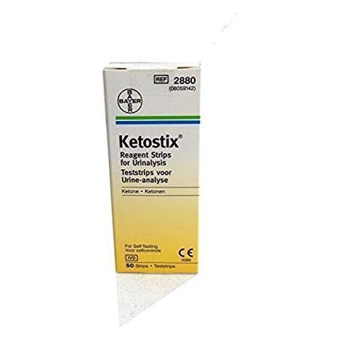Bayer Ketostix® Keto-Teststreifen Urinteststreifen, Harnzucker, Ketose, 50 Stück Cover