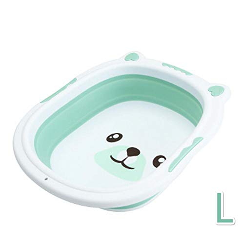 Volwco Babywanne Waschbecken, Leichtes, Zusammenklappbares Waschbecken Faltbares, Tragbares, Robustes Silikon Mit Großer Kapazität Für Kinder