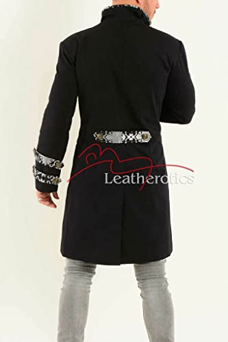 Handmade Cotton Vintage Tailcoat Jacket Men-Frock Coat Steampunk Mens Clothes-Costume Forck Coat MTC2