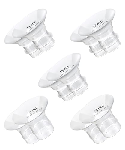 Image of Flange Inserts 13/15/17/19/21mm 10PCS Compatible with 24mm Breast Pump Flange/Shield, Momcozy S12 Pro/S9 Pro/S12/S9, TSRETE/MomMed/Kmaier Breast Pump Replacement Parts/Accessories