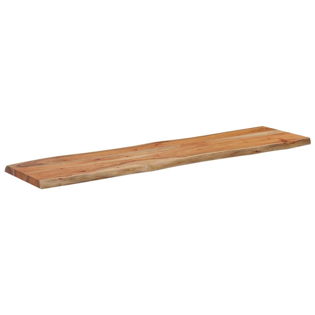 vidaXL Piano Tavolo 160x40x2,5 cm Rettangolare Legno Acacia Bordi Vivi