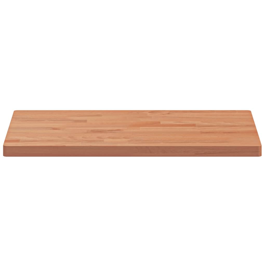 Piano 60x40x2,5 cm Legno Massello di Faggio, Top Bagno Piano per Lavabo da Appoggio