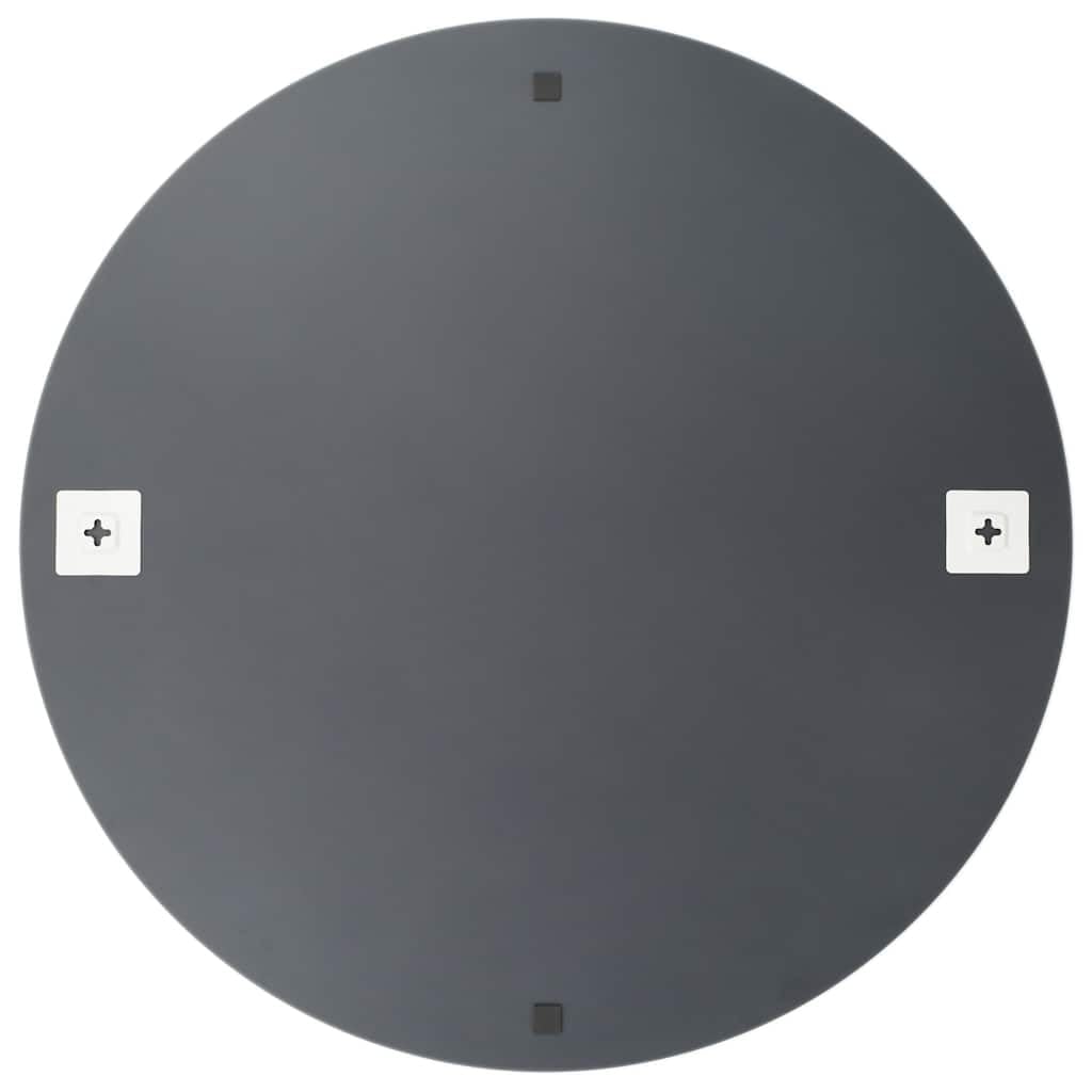 Lustro ścienne z oświetleniem LED, okrągłe, szklana rama, srebrna, średnica 60 cm, złącze USB, ciepła biel i zimna biel, idealne do sypialni, salonu, łazienki, toaletki, lustra do przedpokoju