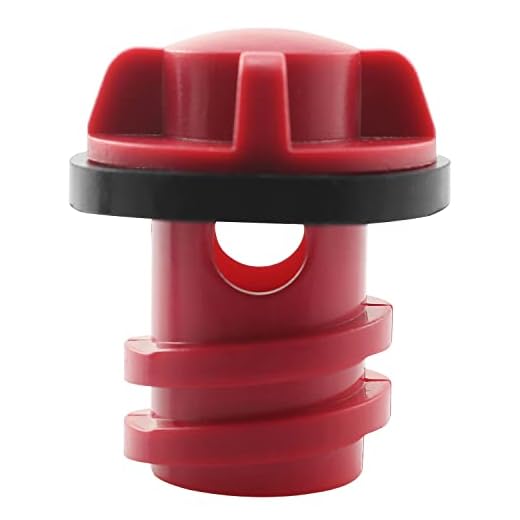 ZRM&E Plastic Cooler Drain Plug Leak-Proof Accessories for RTIC Coolers and YETI Coolers, Red