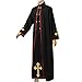 COSDREAMER Mens Clergy Pastor Robe Preacher Cassocks Mens Praise Worship Robes Costume (X-Large)
