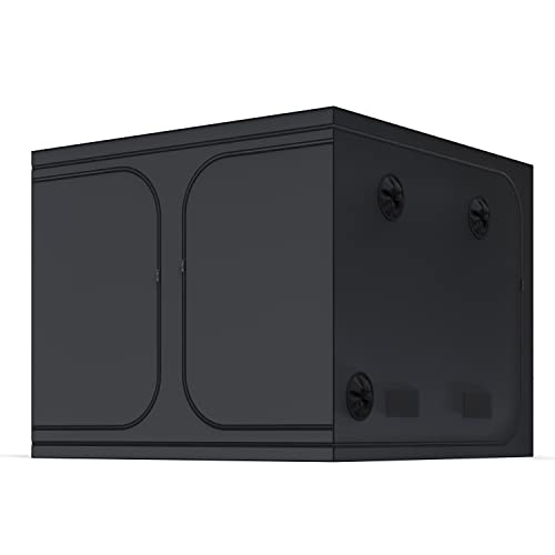 Topolite 120"X120"X80" Grow Tent, High Reflective Mylar Grow Box With Removable Floor Tray For 10X10 Hydroponic Indoor Planting #TOP30