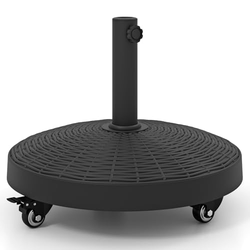 SPOTRAVEL 24KG Resin Umbrella Base 38-48mm Parasol Base (52 x 52 x 41cm)