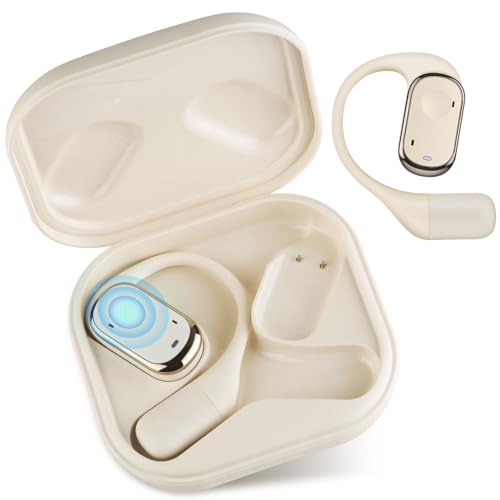 Aolcev Wireless Earbuds Open-Ear Headphones Bluetooth Earphones with ENC Noise Cancelling Mic 40 Hours Playtime Deep Bass Wireless Headphones with Ear Hooks Wireless Open Ear Earbuds for Sport Running