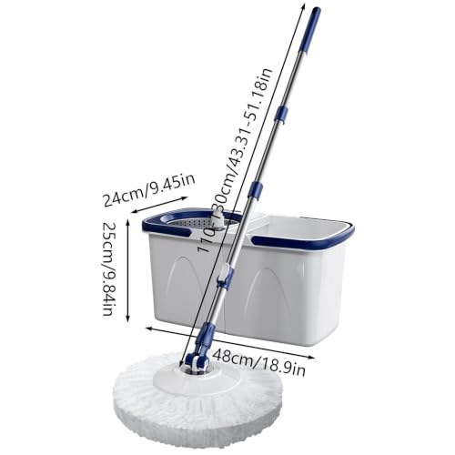 Fregona y cubo con escurridor ideal para mantener limpios suelos de madera y azulejos 3