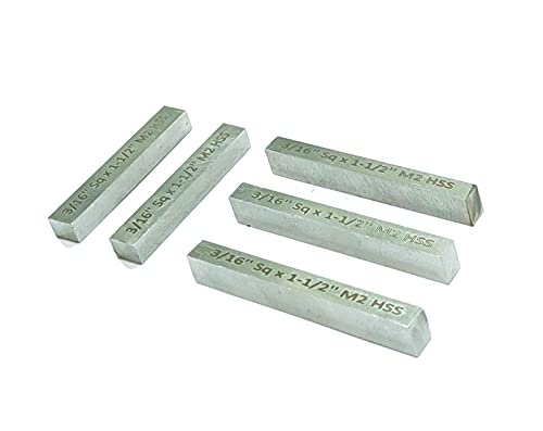Pack de 5 Fresas HSS M2 de 3/16'' x 1.5'' para metal