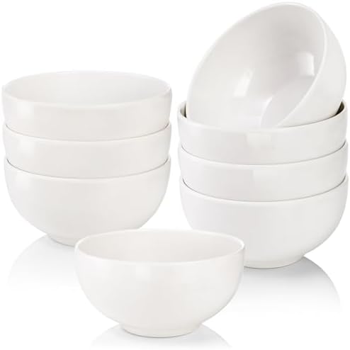 Set Di 2 Ciotole In Melamina Con Coperchio - Impilabili, Indistruttibili, Ø14 Cm, 0.5L, Bianco - Foto 7