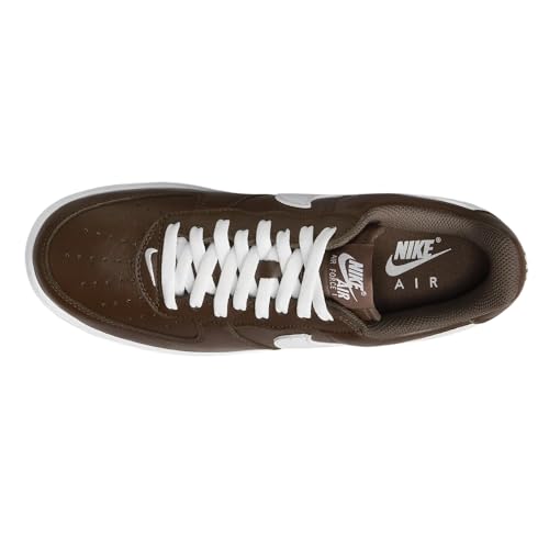 NIKE Men's Air Force 1'07 Shoes Basketball, Chocolate/White, 36 EU, Chocolate White, 4