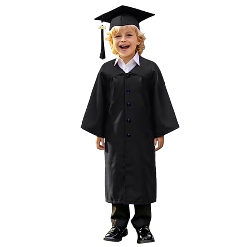 Image of Kindergarten 2025 Graduation Cap and Gown Tassel Sets with Charm 2PCS Graduations Stoles for Kids Grad Party Clothes