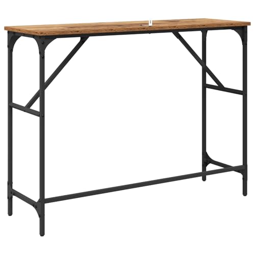 Table console bois vieilli pour désencombrer l'entrée et embellir les petits espaces - 8