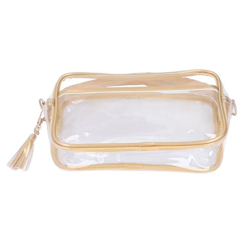 PVC Messenger Bag, Transparent Ported Messenger Bag to the Transparent Soft Ground with Adjustable Shoulder Strap for Events (Khaki)4