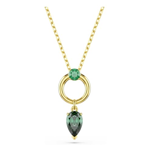 Swarovski Colgante Mesmera, Tallas mixtas, Verde, Baño tono oro