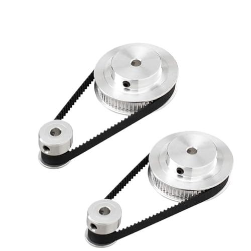 Système 2GT anti jeu poulie 20 60 dents alésage 5mm courroie 6mm