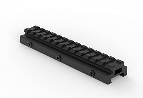 Monstrum Lockdown V3 Picatinny Riser Mount with Recoil Stop Base | 5.5 inch Length | Low Profile Monstrum Lockdown V3 Picatinny Riser Mount with Recoil Stop Base | 5.5 inch Length | Low Profile