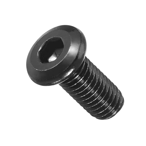 Image of METALLIXITY Flat Head Hex Socket Cap Screws Bolts(M8-1.25x18) 10Pcs, 304 Stainless Steel Hex Socket Furniture Bolts Screws - for Furniture Woodworking Project, Black