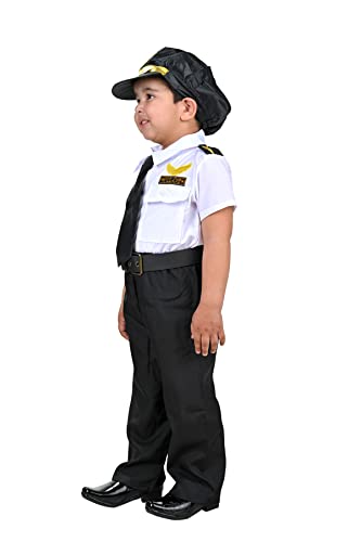 Image of BookMyCostume Airline Pilot Kids Fancy Dress Costume | Imported 6-7 years