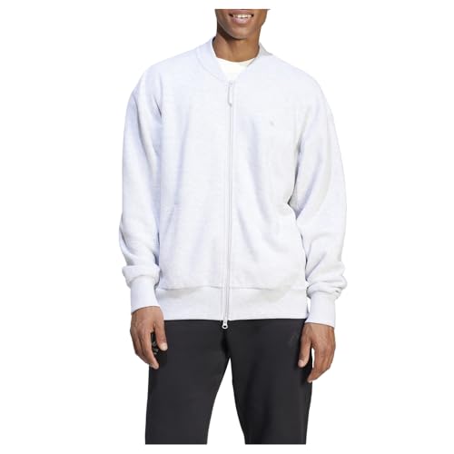 adidas Men's Elevated All Szn Terry Loop Bomber Jacket